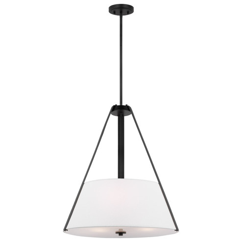 Brewster Three Light Pendant in Black (72|607696)