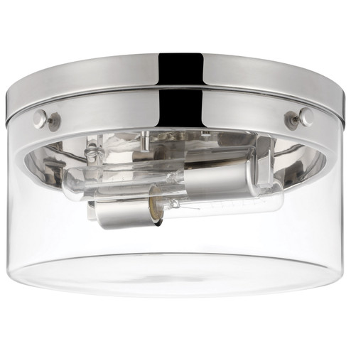 Intersection Two Light Flush Mount in Polished Nickel (72|607637)