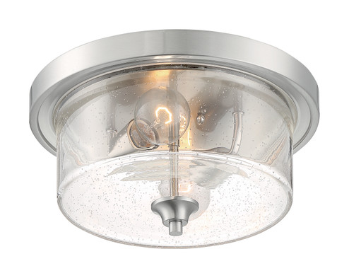 Bransel Two Light Flush Mount in Brushed Nickel (72|607190)