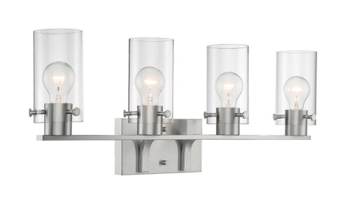 Sommerset Four Light Vanity in Brushed Nickel (72|607174)
