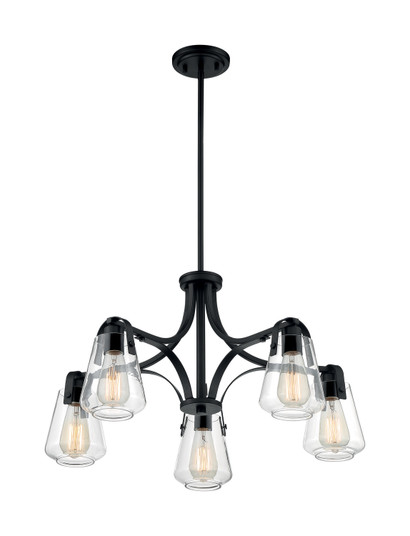 Skybridge Five Light Chandelier in Matte Black (72|607105)