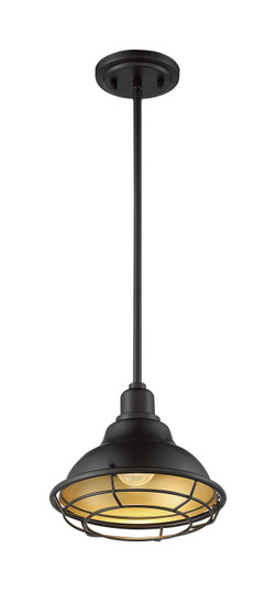 Newbridge One Light Pendant in Dark Bronze / Gold (72|607013)