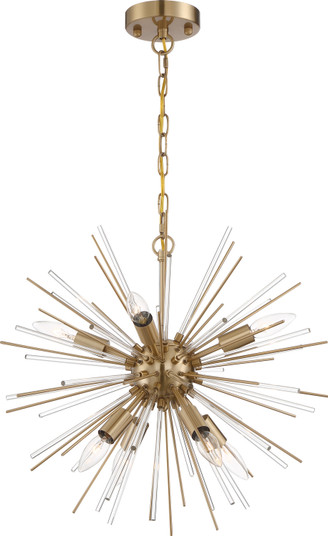 Cirrus Eight Light Chandelier in Vintage Brass (72|606994)