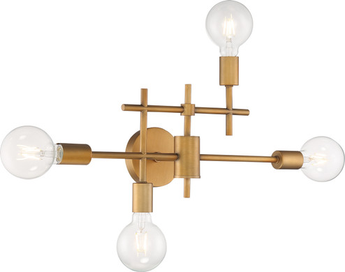 Delphi Four Light Vanity in Aged Gold (72|606871)