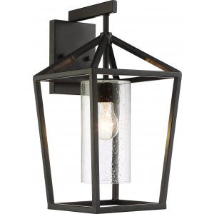 Hopewell One Light Outdoor Wall Lantern in Matte Black (72|606593)