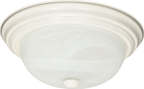 Two Light Flush Mount in Textured White (72|606004)