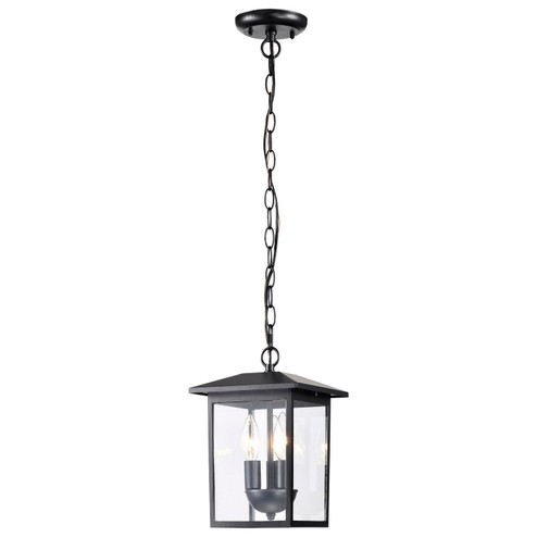 Jamesport Three Light Outdoor Hanging Lantern in Matte Black (72|605933)