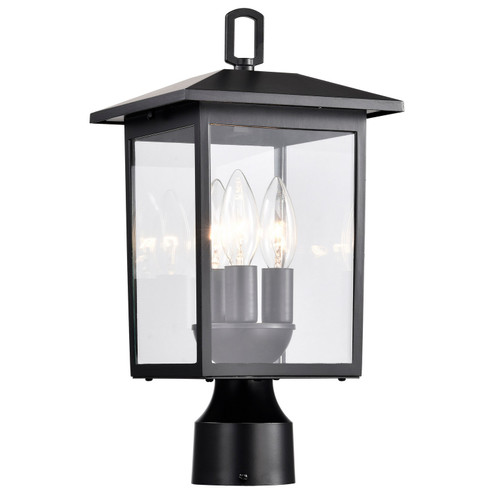 Jamesport Three Light Outdoor Post Lantern in Matte Black (72|605932)