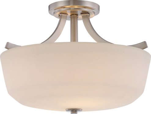 Laguna Two Light Semi Flush Mount in Brushed Nickel (72|605826)