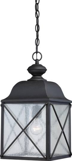Wingate One Light Hanging Lantern in Textured Black (72|605624)