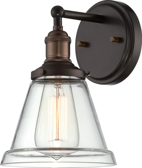 Vintage One Light Wall Sconce in Rustic Bronze (72|605512)