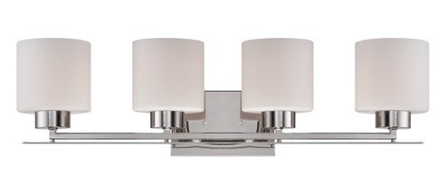 Parallel Four Light Vanity in Polished Nickel (72|605204)