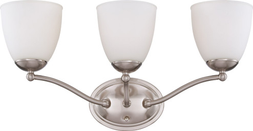 Patton Three Light Vanity in Brushed Nickel (72|605033)