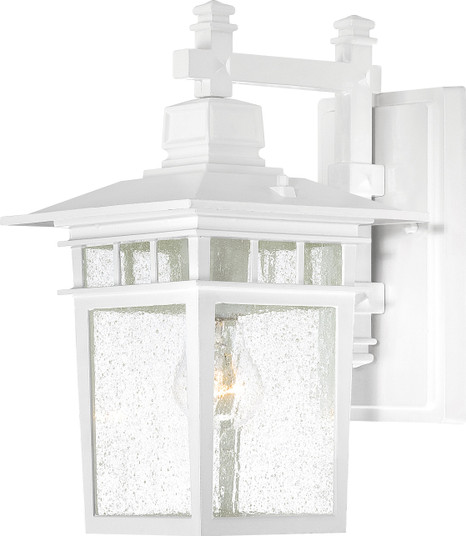 Cove Neck One Light Wall Lantern in White / Clear Seeded (72|604957)