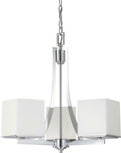 Bento Three Light Chandelier in Polished Chrome (72|604085)