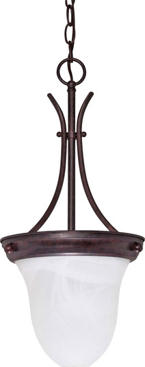 Alabaster Glass Bell One Light Pendant in Old Bronze (72|60395)
