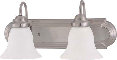 Ballerina Two Light Vanity in Brushed Nickel (72|603278)