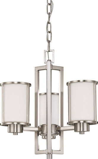 Odeon Three Light Chandelier in Brushed Nickel (72|602851)