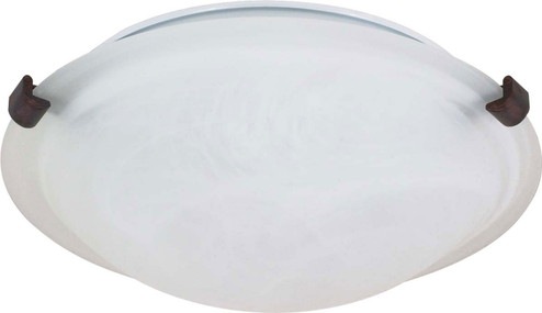 Tri Clip Old Bronze Two Light Flush Mount in Old Bronze (72|60273)