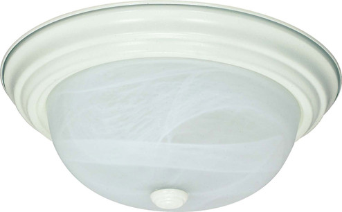 Two Light Flush Mount in Textured White (72|60222)