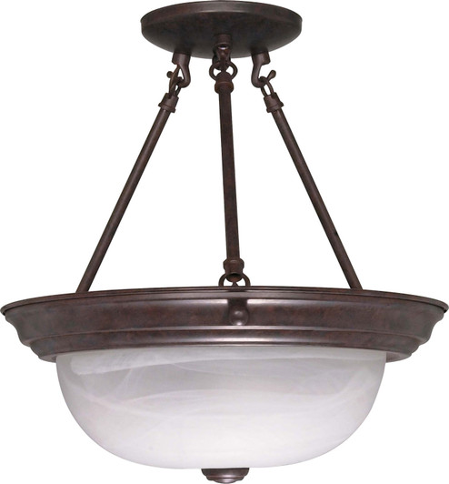 Two Light Semi Flush Mount in Old Bronze (72|60209)