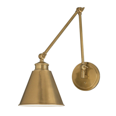 Aidan Moveable One Light Wall Sconce in Aged Brass (185|8475AGMS)