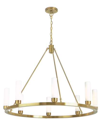 Martin Eight Light Chandelier in Aged Brass (185|6526AGMO)