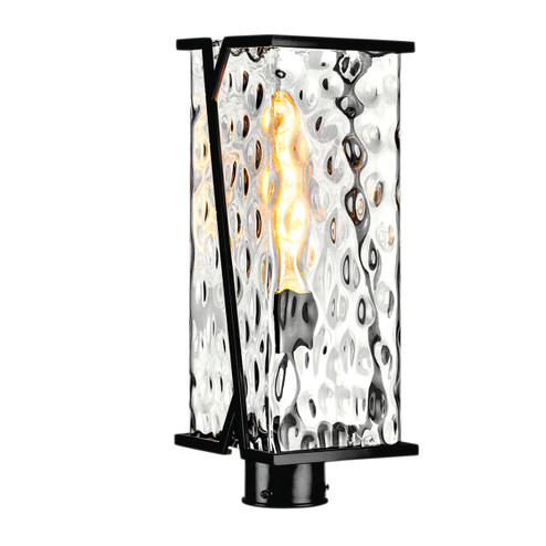 Waterfall One Light Post Mount in Matte Black (185|1252MBCW)