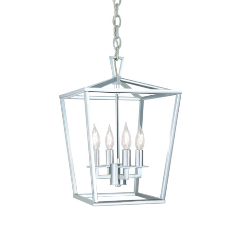 Cage Four Light Pendant in Polished Nickel (185|1080PNNG)