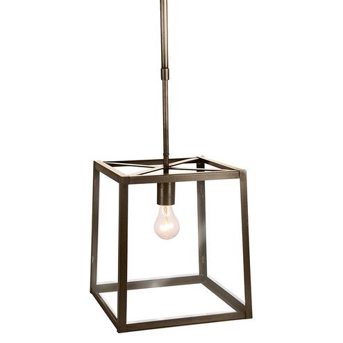 Foyer One Light Hanging Lantern in Dark Antique Brass (196|ST1213DABMEDCLR)