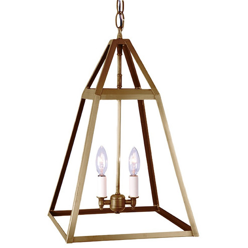 Foyer Two Light Hanging Lantern in Antique Brass (196|9722ABLT2NG)