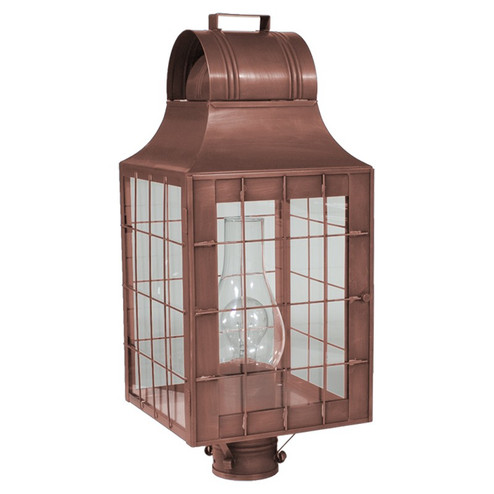 Livery One Light Post Mount in Antique Copper (196|9253ACCIMCLR)