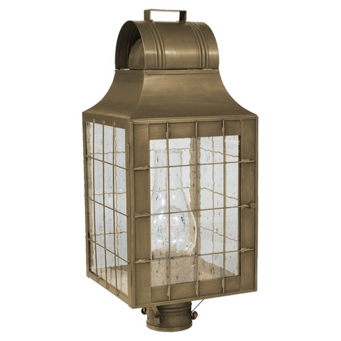 Livery One Light Post Mount in Antique Brass (196|9253ABCIMCSG)
