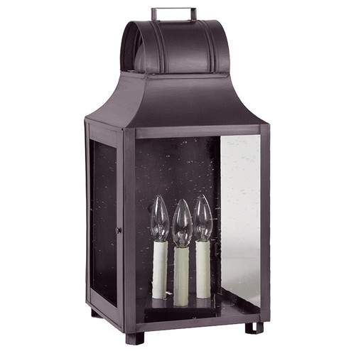 Livery Three Light Wall Mount in Dark Brass (196|9051DBLT3CSG)