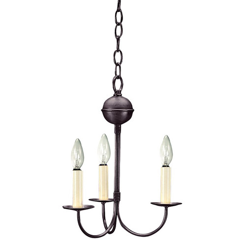 Chandelier Three Light Hanging Lantern in Dark Brass (196|903DBLT3)