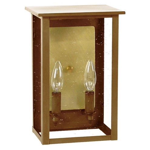 Ashford Two Light Wall Lantern in Antique Brass (196|8991RABLT2CSGBR85)