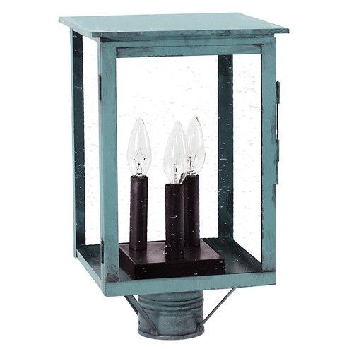 Ashford Three Light Post Mount in Verdi Gris (196|8983VGLT3CSG)