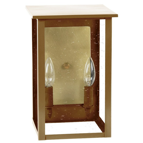 Ashford Two Light Wall Lantern in Antique Brass (196|8971RABLT2CSGBR85)