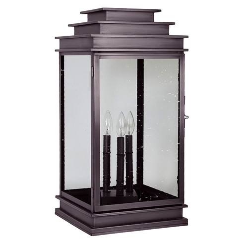 Empire Three Light Pier Mount in Dark Brass (196|8953PDBLT3CSG)