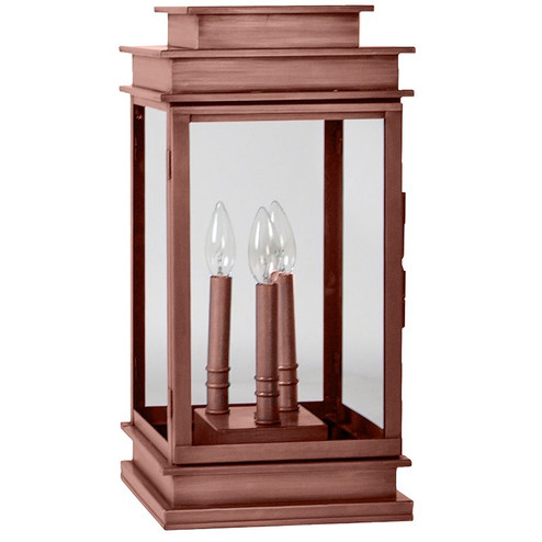 Empire Three Light Pier Mount in Antique Copper (196|8933PACLT3CLR)