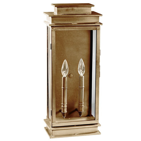 Empire Two Light Wall Mount in Antique Brass (196|8851ABLT2CLR)