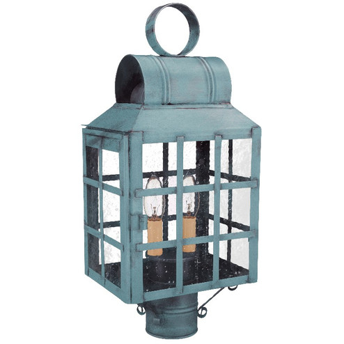 Lynn Two Light Post Mount in Verdi Gris (196|8133VGLT2SMG)