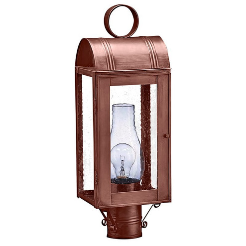 Livery One Light Post Mount in Antique Copper (196|8043ACCIMSMG)