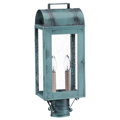 Livery Two Light Post Mount in Verdi Gris (196|8033VGLT2SMG)
