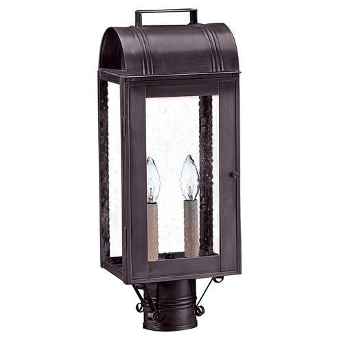 Livery Two Light Post Mount in Dark Brass (196|8033DBLT2SMG)