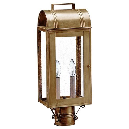 Livery Two Light Post Mount in Antique Brass (196|8033ABLT2SMG)