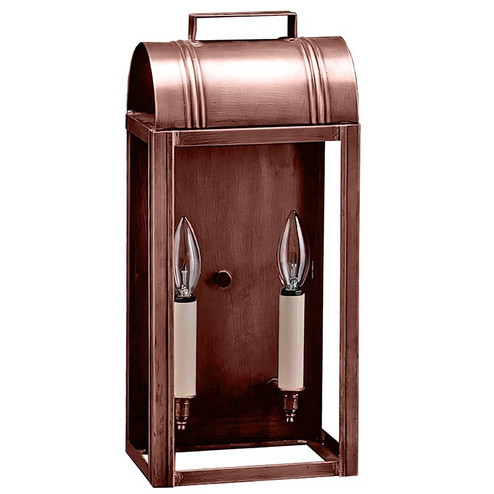 Livery Two Light Wall Mount in Antique Copper (196|8031ACLT2CLR)