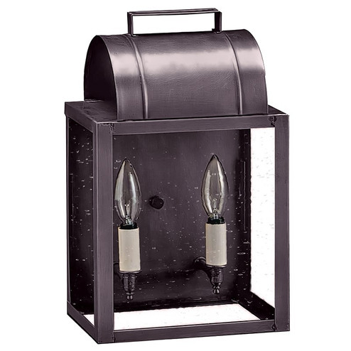 Livery Two Light Wall Mount in Dark Brass (196|8021DBLT2CSG)
