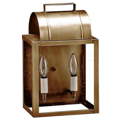 Livery Two Light Wall Mount in Antique Brass (196|8021ABLT2CSG)