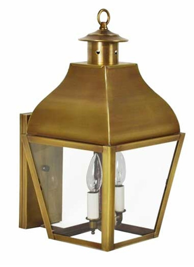 Stanfield Two Light Wall Mount in Antique Brass (196|7631ABLT2CLR)